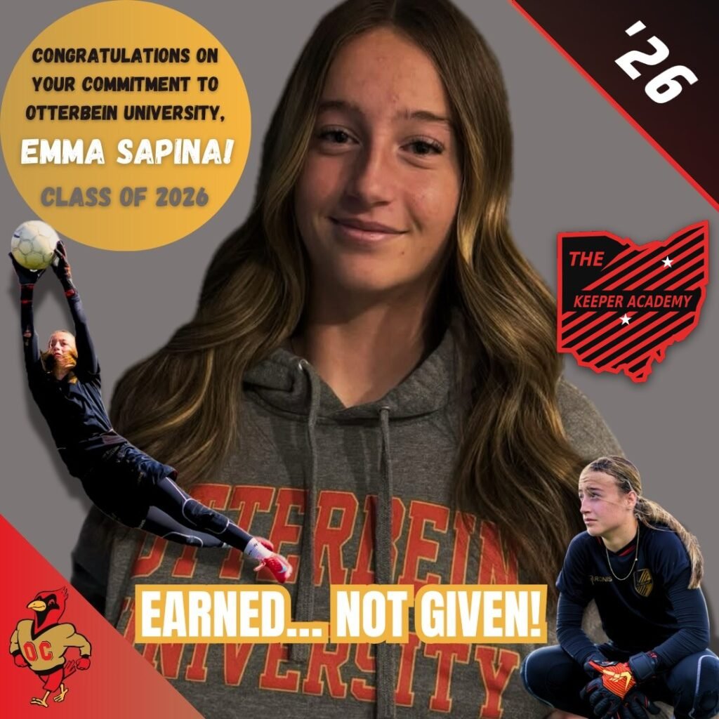 Emma Sapina, 2026 goalkeeper commit to Otterbein University