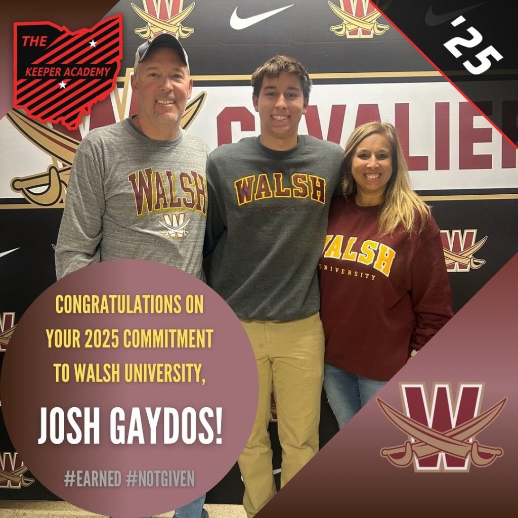 Josh Gaydos, 2025 goalkeeper commit to Walsh University