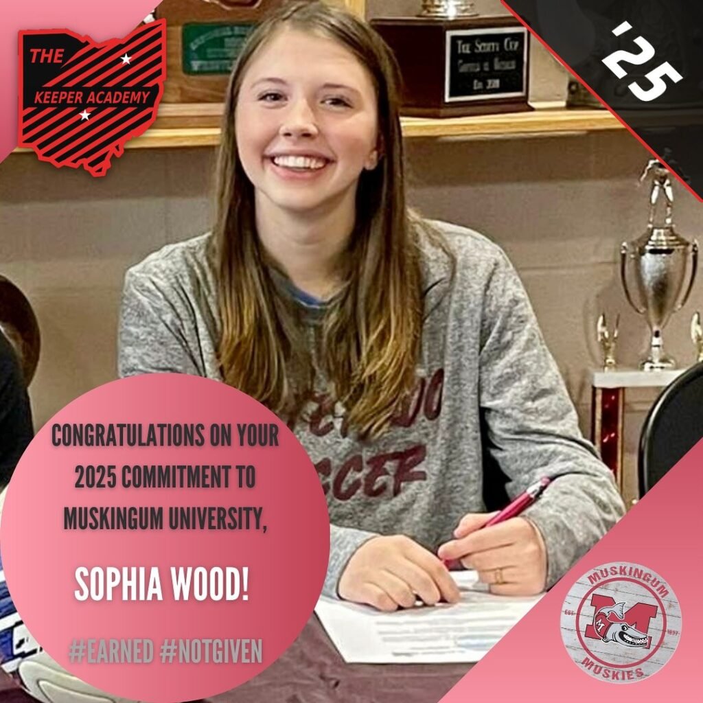 Sophia Wood, 2025 goalkeeper commit to Muskingum University